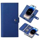 For iPhone 14 Pro ViLi GHB-C Series RFID MagSafe Magnetic Flip Leather Phone Case(Blue) - 1