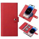 For iPhone 14 Pro Max ViLi GHB-C Series RFID MagSafe Magnetic Flip Leather Phone Case(Red) - 1