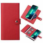 For iPhone 13 Pro Max ViLi GHB-C Series RFID MagSafe Magnetic Flip Leather Phone Case(Red) - 1