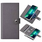 For iPhone 13 Pro ViLi GHB-C Series RFID MagSafe Magnetic Flip Leather Phone Case(Grey) - 1