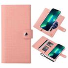 For iPhone 13 Pro ViLi GHB-C Series RFID MagSafe Magnetic Flip Leather Phone Case(Pink) - 1