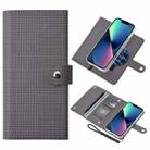 For iPhone 13 ViLi GHB-C Series RFID MagSafe Magnetic Flip Leather Phone Case(Grey) - 1