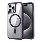 For iPhone 15 Pro MagSafe Acrylic Hybrid TPU Phone Case(Purple) - 1