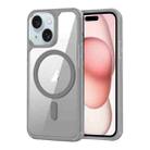 For iPhone 15 Plus MagSafe Acrylic Hybrid TPU Phone Case(Grey) - 1