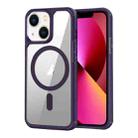For iPhone 13 MagSafe Acrylic Hybrid TPU Phone Case(Purple) - 1