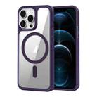 For iPhone 12 Pro Max MagSafe Acrylic Hybrid TPU Phone Case(Purple) - 1