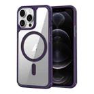 For iPhone 12 Pro MagSafe Acrylic Hybrid TPU Phone Case(Purple) - 1