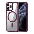 For iPhone 11 Pro Max MagSafe Acrylic Hybrid TPU Phone Case(Wine Red) - 1