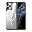 For iPhone 11 Pro MagSafe Acrylic Hybrid TPU Phone Case(Black + White) - 1