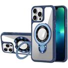 For iPhone 13 Pro Max MagSafe Acrylic Hybrid TPU Phone Case with Holder(Royal Blue) - 1