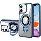 For iPhone 11 MagSafe Acrylic Hybrid TPU Phone Case with Holder(Royal Blue) - 1