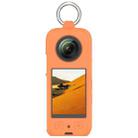 For Insta 360 X4 Portable Silicone Protective Case(Orange) - 2