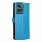 For OPPO A60 5G Global / A40 4G Global Cat and Bee Embossed Flip Leather Phone Case(Blue) - 3