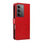 For Realme 14x 5G Global Cat and Bee Embossed Flip Leather Phone Case(Red) - 3