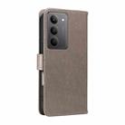 For Realme 14x 5G Global Cat and Bee Embossed Flip Leather Phone Case(Grey) - 3