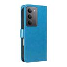 For Realme 14x 5G Global Cat and Bee Embossed Flip Leather Phone Case(Blue) - 3