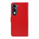 For vivo Y29S 5G / Y04 Cat and Bee Embossed Flip Leather Phone Case(Red) - 3