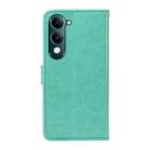 For vivo Y29S 5G / Y04 Cat and Bee Embossed Flip Leather Phone Case(Green) - 3