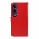 For vivo V50 Lite 5G Global Cat and Bee Embossed Flip Leather Phone Case(Red) - 3