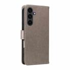 For Samsung Galaxy S25 FE 5G Cat and Bee Embossed Flip Leather Phone Case(Grey) - 3