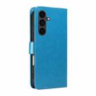 For Samsung Galaxy S25 FE 5G Cat and Bee Embossed Flip Leather Phone Case(Blue) - 3