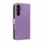 For Samsung Galaxy S25 FE 5G Cat and Bee Embossed Flip Leather Phone Case(Purple) - 3