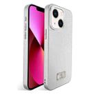 For iPhone 13 Ice Silk Mesh Breathable Cooling Phone Case(Silver) - 1