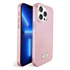 For iPhone 13 Pro Ice Silk Mesh Breathable Cooling Phone Case(Pink) - 1