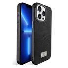 For iPhone 13 Pro Ice Silk Mesh Breathable Cooling Phone Case(Black) - 1