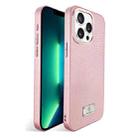 For iPhone 13 Pro Max Ice Silk Mesh Breathable Cooling Phone Case(Pink) - 1