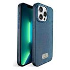 For iPhone 13 Pro Max Ice Silk Mesh Breathable Cooling Phone Case(Blue) - 1