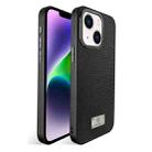 For iPhone 14 Plus Ice Silk Mesh Breathable Cooling Phone Case(Black) - 1
