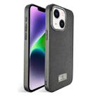 For iPhone 14 Plus Ice Silk Mesh Breathable Cooling Phone Case(Grey) - 1