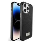 For iPhone 14 Pro Ice Silk Mesh Breathable Cooling Phone Case(Black) - 1