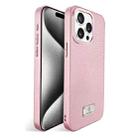 For iPhone 15 Pro Ice Silk Mesh Breathable Cooling Phone Case(Pink) - 1