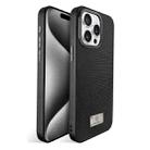For iPhone 15 Pro Ice Silk Mesh Breathable Cooling Phone Case(Black) - 1