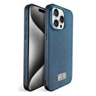 For iPhone 15 Pro Ice Silk Mesh Breathable Cooling Phone Case(Blue) - 1