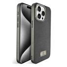 For iPhone 15 Pro Ice Silk Mesh Breathable Cooling Phone Case(Grey) - 1