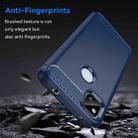 For Google Pixel 4a Carbon Fiber Brushed Texture TPU Phone Case(Blue) - 3