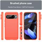 For Google Pixel 10 Carbon Fiber Brushed Texture TPU Phone Case(Red) - 2