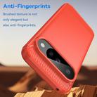 For Google Pixel 10 Carbon Fiber Brushed Texture TPU Phone Case(Red) - 3