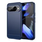 For Google Pixel 10 Carbon Fiber Brushed Texture TPU Phone Case(Blue) - 1
