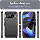 For Google Pixel 10 Pro Carbon Fiber Brushed Texture TPU Phone Case(Black) - 2