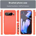 For Google Pixel 10 Pro XL Carbon Fiber Brushed Texture TPU Phone Case(Red) - 2