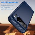 For Google Pixel 10 Pro XL Carbon Fiber Brushed Texture TPU Phone Case(Blue) - 3