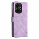 For Redmi 13 4G / Redmi Note 13R Skin Feel Life Tree Metal Button Leather Phone Case(Purple) - 3