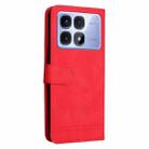 For Redmi K70 Ultra Skin Feel Life Tree Metal Button Leather Phone Case(Red) - 3