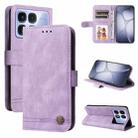 For Redmi K70 Ultra Skin Feel Life Tree Metal Button Leather Phone Case(Purple) - 1