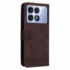 For Redmi K70 Ultra Skin Feel Life Tree Metal Button Leather Phone Case(Brown) - 3