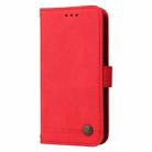 For Redmi 14C 4G Skin Feel Life Tree Metal Button Leather Phone Case(Red) - 2